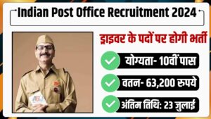 Indian Post Office Recruitment 2024: भारतीय डाक में 10वीं पास युवाओं के लिए सरकारी नौकरी, वेतन 60,000 रुपये से भी अधिक, Apply Now