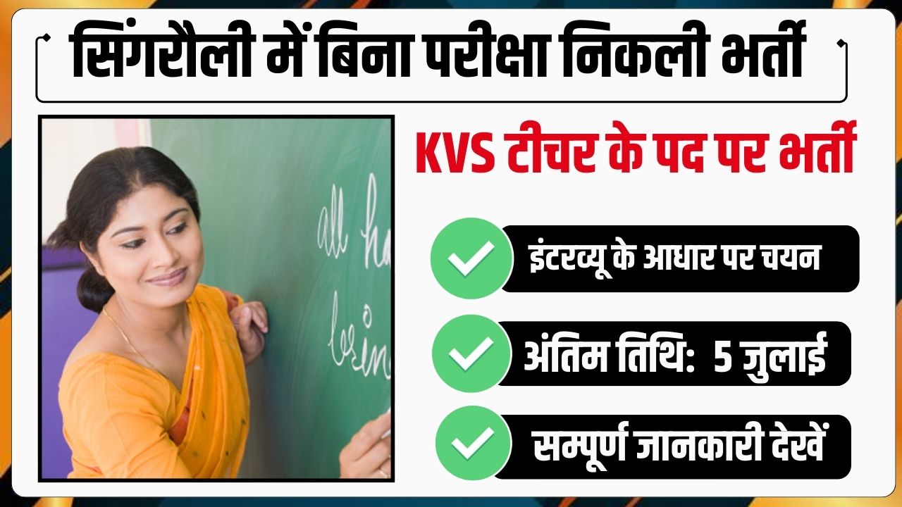 MP KVS Recruitment 2024