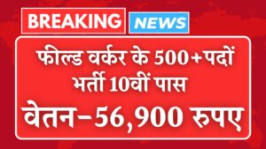 Field Worker Job Vacancy 2024 : झारखंड में फील्ड वर्कर के कई पदों पर निकली भर्ती, 10वीं पास करें आवेदन