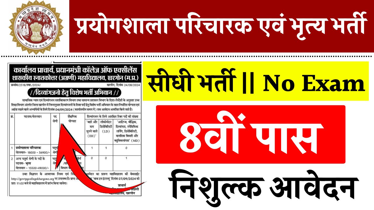 8th Pass Chaprasi Bharti 2024